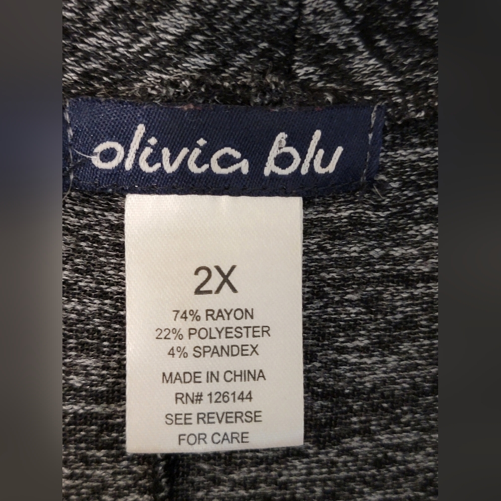Olivia Blu Open Front Cardigan Size 2X - Picture 2 of 7